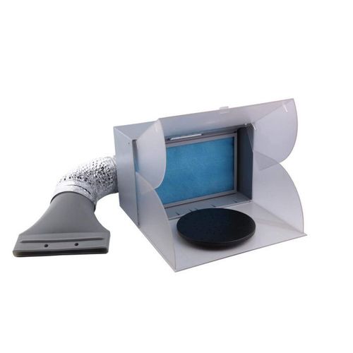 Bc-elec - BD-512 Mini Cabine de Peinture Cabine d'aspiration 3m³/min, éclairage LED et tuyau d'évacuation