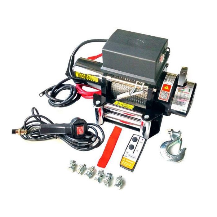 Varan Motors - SC6.0X Treuil électrique 12V 2721KG 3300W, Treuil à ...