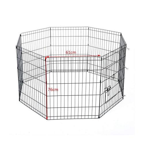 Bc-Elec - D06-020a Parc À Chiots, Enclos Pour Chiens Et Autres Animaux, 8 Panneaux 76x61, Modulable