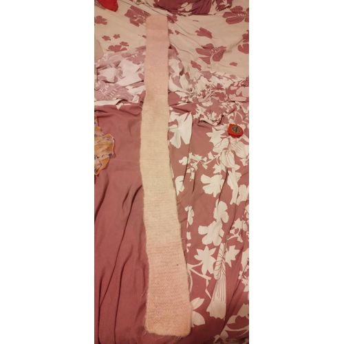 Écharpe Enfant Rose Laine 134×10cm