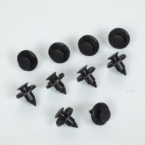 Lot De 10 Clips Rivet Plastique De Carrosserie Carénage Diamètre 8mm Tête 20mm