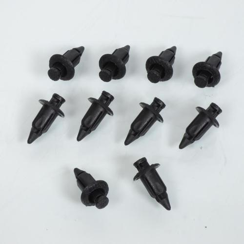 Lot De 10 Clips Rivet Plastique De Carrosserie Carénage Diamètre 6.6mm Tete 11mm