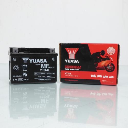 Batterie Sla Yuasa Pour Moto Yamaha 600 Xt 1990 À 1995 Ytx4l-Bs Neuf