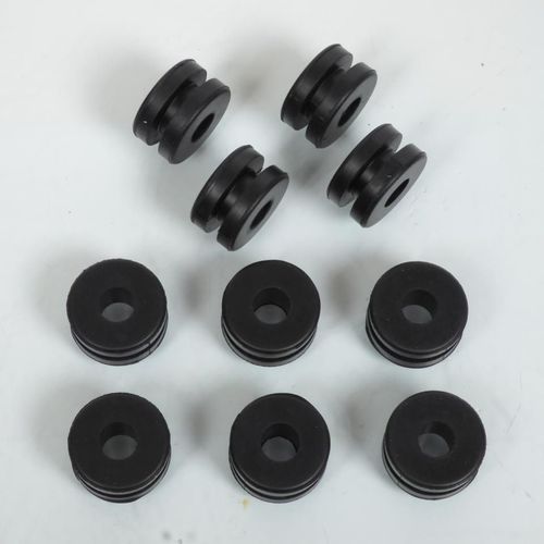 Lot 10 Silentbloc Caoutchouc Noir Pour Moto Honda 250 Xr L 1991 À 1996 61103-357-000