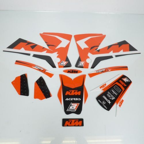 Kit Déco Adhésif Autocollant Stickers Blackbird Pour Moto Ktm 250 Sx 2001 À 2004