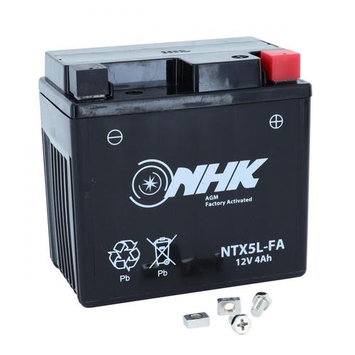 Batterie Nhk Pour Scooter Peugeot 50 Ludix Elegance 2007 À 2009 Neuf