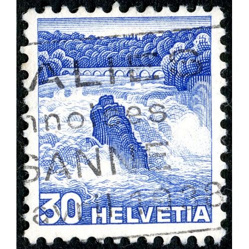 Timbre Oblitéré Helvetia 30