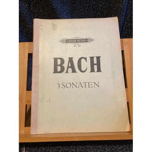 Jean-Sébastien Bach Trois Sonates Pour Clavier Partition Éditions Peters N°213