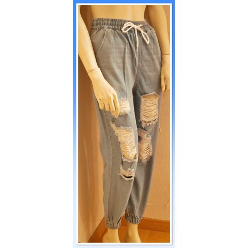 Pantalon Jean Troué - Denim & Super Girls - Taille 34