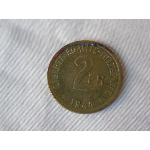 Ww2 Us Pièce De 2 Francs Francais De 1944 " Fabrication Américaine " Débarquement De Provence