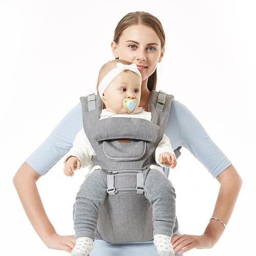 Sac à dos porte-bébé ergonomique avec siège hanche avant et