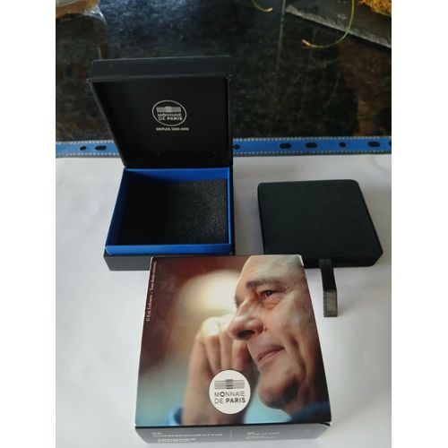 Piece De 2 Euros En Belle Epreuve Chirac 2022 Tirage 01199/10000 Dans Son Coffret Avec Certificat Numeroté