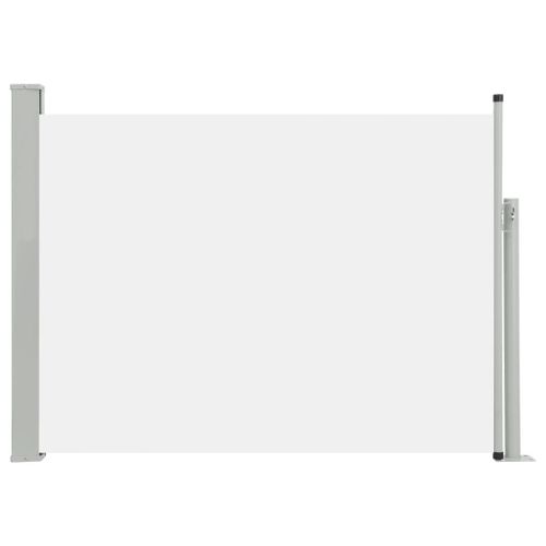 Auvent Paravent Store Brise-Vue Latéral Rétractable De Patio Jardin Terrasse Balcon Protection Visuelle Écran 100 X 500 Cm Crème Helloshop26 02_0007190