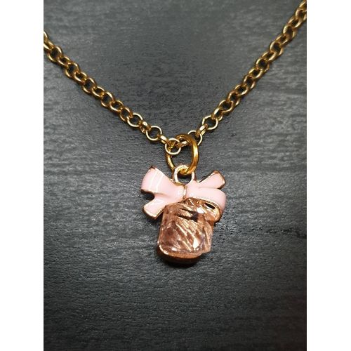 Collier Fantaisie "Cadeau" Rose
