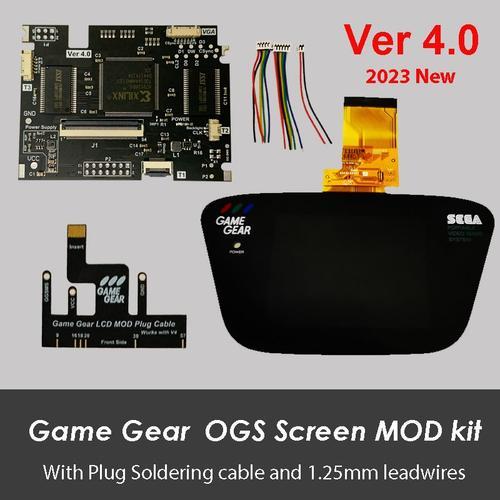 V4 Lcd Screen For Sega Game Gear Highlit Full Display Vga Out Mod Highlight Adjustable Brightness Lcd Kits For Sega Gg Console