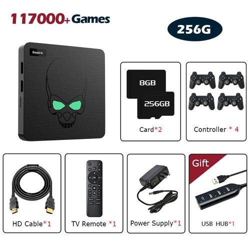 Beelink Super Console X King Retro Video Game Consoles Wifi 6 Tv Box For Psp/Ps1/Ss/Dc Android 9 Amlogic S922x With 117000 Games