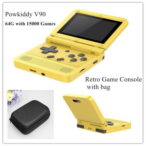 Powkiddy V90 3.0 Inch Ips Screen Open Source Game Console 64gb Mini Pocket Retro Handheld Video Games Consoles Player Gaming Box