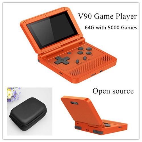 Powkiddy V90 3.0 Inch Ips Screen Open Source Game Console 64gb Mini Pocket Retro Handheld Video Games Consoles Player Gaming Box