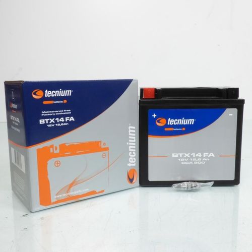 Batterie Sla Tecnium Pour Scooter Piaggio 125 X8 Premium Euro3 2006 À 2007 Neuf