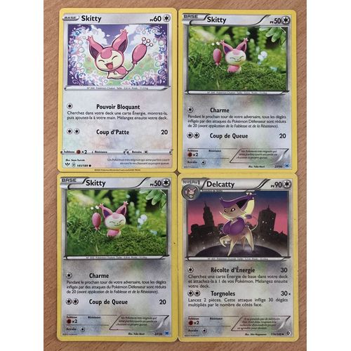 (3489) 3x Skitty + Delcatty (Pokemon)