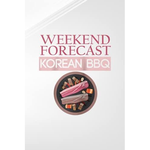 Reseller Planner Notebook | Mens Weekend Forecast Korean Bbq With A Chance Of Soju Vintage Raglan Baseball