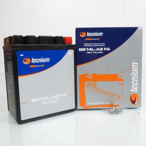 Batterie Sla Tecnium Pour Scooter Peugeot 125 Satelis Compressor 2006 À 2011 Yb14l-A2 / 12v 14ah Neuf