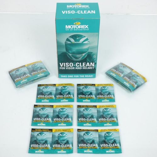 Boite De Lingette Motorex Viso-Clean Pour Nettoyage Visières Et Casque Moto