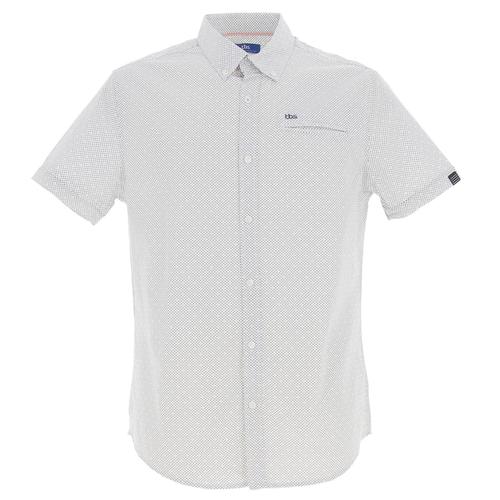 Chemise Manches Courtes Tbs Chemise Mc Blanc