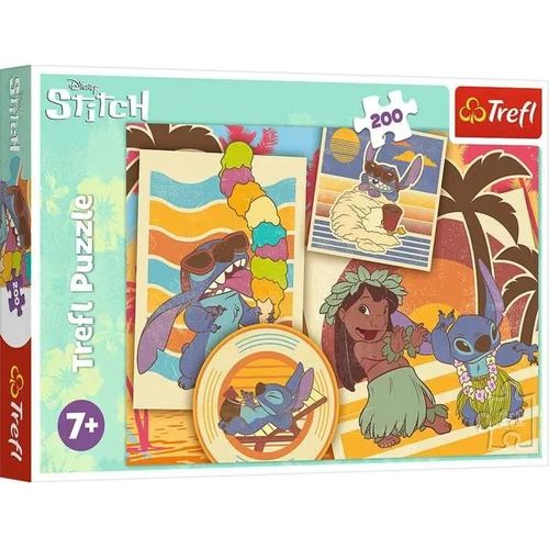 Trefl Puzzle 200 Éléments Monde Musical Lilo&stitch Puzzle Coloré