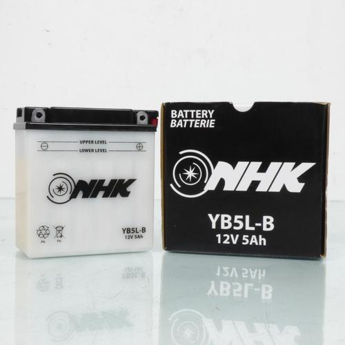 Batterie Nhk Pour Scooter Aprilia 50 Scarabeo 2t 1998 À 2005 Yb5l-B / 12v 1.6ah Neuf