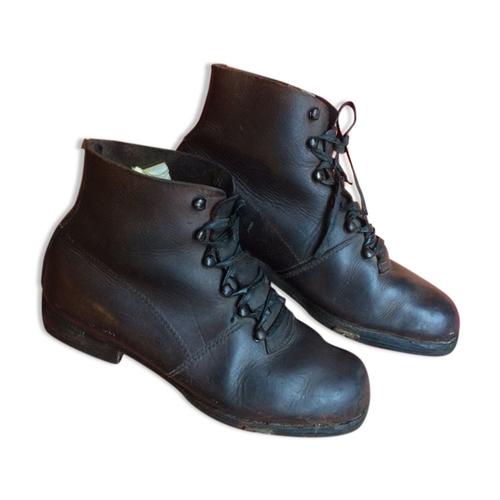 Patins  Glace Anciens Marron