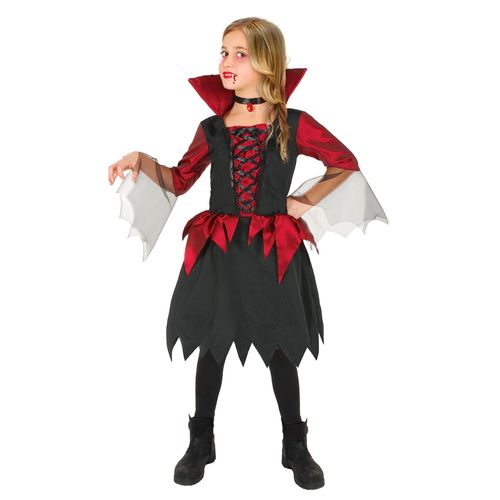 Lady Vampirella Vampire - Taille 4-6 Ans
