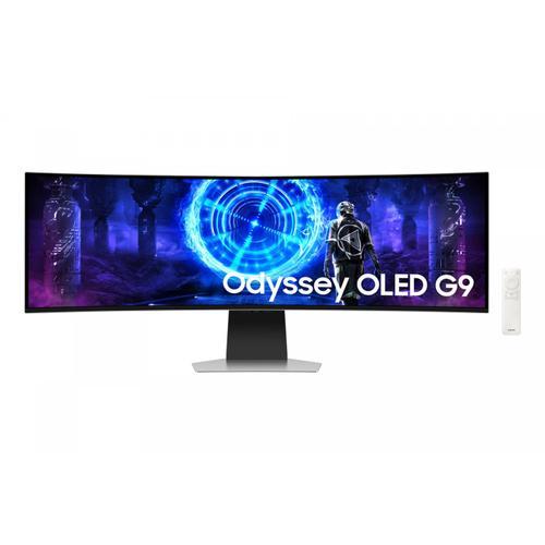 Samsung Odyssey OLED G9 S49DG950SU - G95SD Series - moniteur OLED - Intelligent - jeux - incurvé - 49" - 5120 x 1440 Dual Quad HD @ 240 Hz - 250 cd/m² - 1000000:1 - HDR10+ Gaming, HDR10 - 0.03 ms...