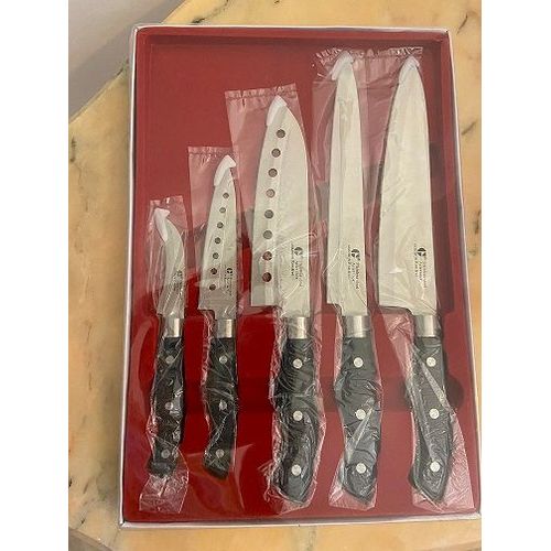 Coffret De 5 Couteaux De Cuisine Japonais Acier/ Inox