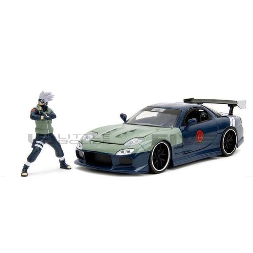 Jada Toys 1/24 - 34370bl - Mazda Rx-7 With Kakashi Figure - 1993-Jada Toys