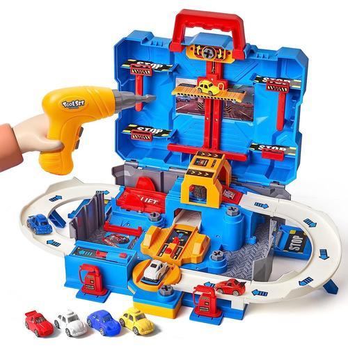 Ensemble de jouets de garage pour enfants, jouet véhicule garage