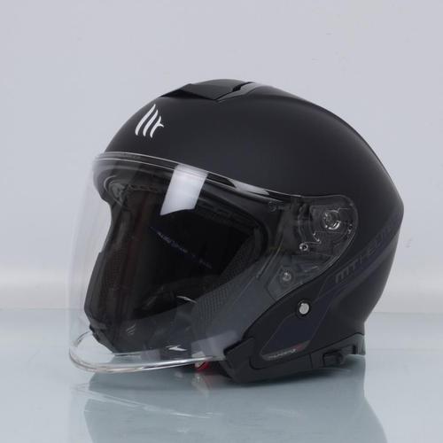 Casque Jet Mt Helmets Thunder 3 Sv Noir Mat Homme Femme Taille L 59-60cm Pour Scooter