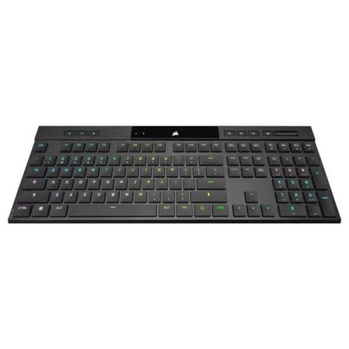 Clavier Gaming Mécanique Ultrafin - AZERTY - CORSAIR - K100 AIR WIRELESS - Rétroéclairage LED RGB - Noir (CH-913A01U-FR)