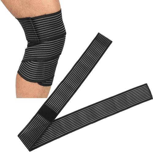 120cm Bande de Genou Ceinture Bandage Protège Genou, bande élastique de  protection Bandage élastique ajustable pour poignet et genou pour  gymnastique poids de levage forme physique et levage : : Hygiène et