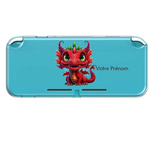 Coque Switch Lite Dragon Rouge Personnalisee