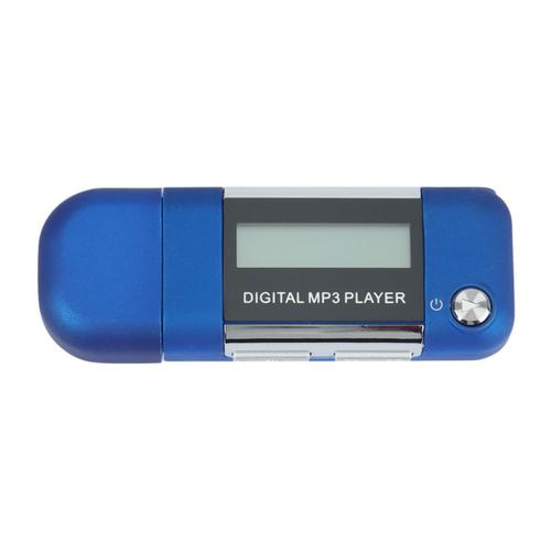 Lecteur MP3 4 GB Lecteur de Musique de Disque U Prend en Charge la Batterie AAA RemplaçAble, Enregistrement (Bleu)