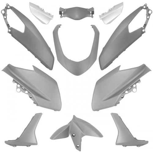 Kit Carénage P2r Pour Scooter Yamaha 125 Gpd A N-Max 2015 À 2020 11 Pieces Gris Mat Neuf