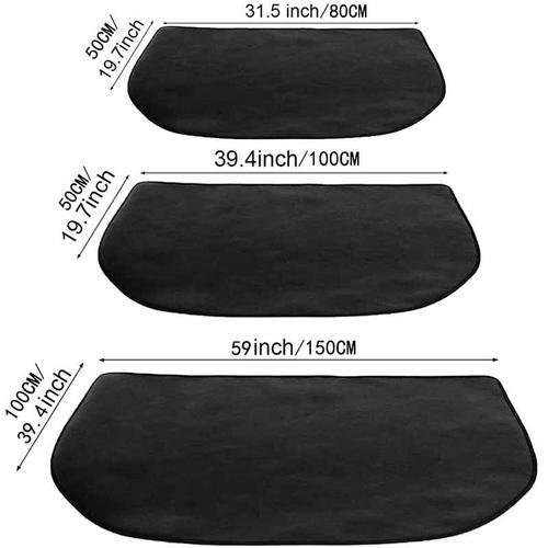 5080cm Tapis de cheminée ignifuge en fibre de verre pour cheminée  d'intérieur Protection de poêle