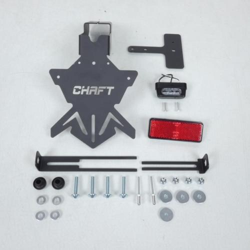 Kit Support Plaque Immatriculation Chaft Pour Moto Honda Cb 500 X Ul253 Noir