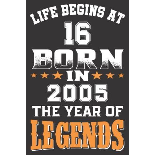 16th Birthday Gifts For Boy : 2005 The Year Of Legends: 16th Birthday Gifts For Boy | Birthday Gag Gifts For Friend Born In 2005 , Ideal Surprise For Little Boy Cousin Teenager .