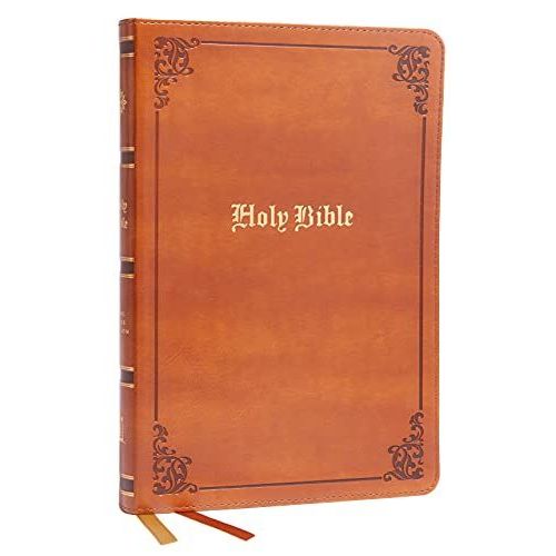 Kjv Holy Bible: Large Print Thinline, Tan Leathersoft, Red Letter, Comfort Print: King James Version