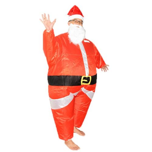 Noël Père Noël Costume Gonflable Drôle Robe De Noël Adulte Gonflable