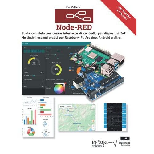 Node-Red: Guida Completa Per Creare Interfacce Di Controllo Per Dispositivi Iot. Moltissimi Esempi Pratici Per Raspberry Pi, Arduino, Android E Altro.