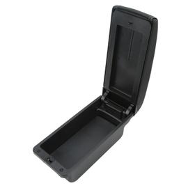 Accoudoir Boîte Console de Rangement avec Ports USB, Cuir Artificiel Console  Centrale Boîte de Rangement Fermeture Silencieuse Remplacement Confortable  pour Captur Clio 4