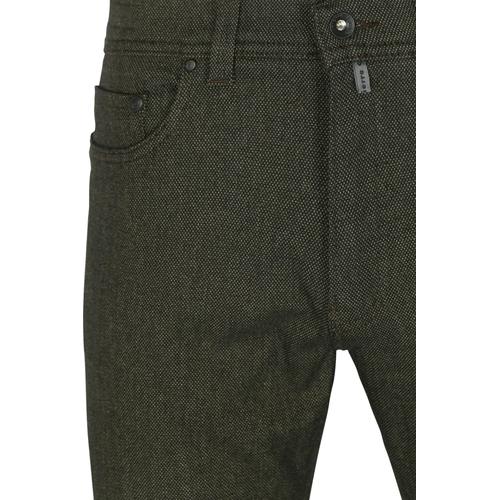 Pierre Cardin Pantalon Lyon Tapered Vert Marron Taille W 32